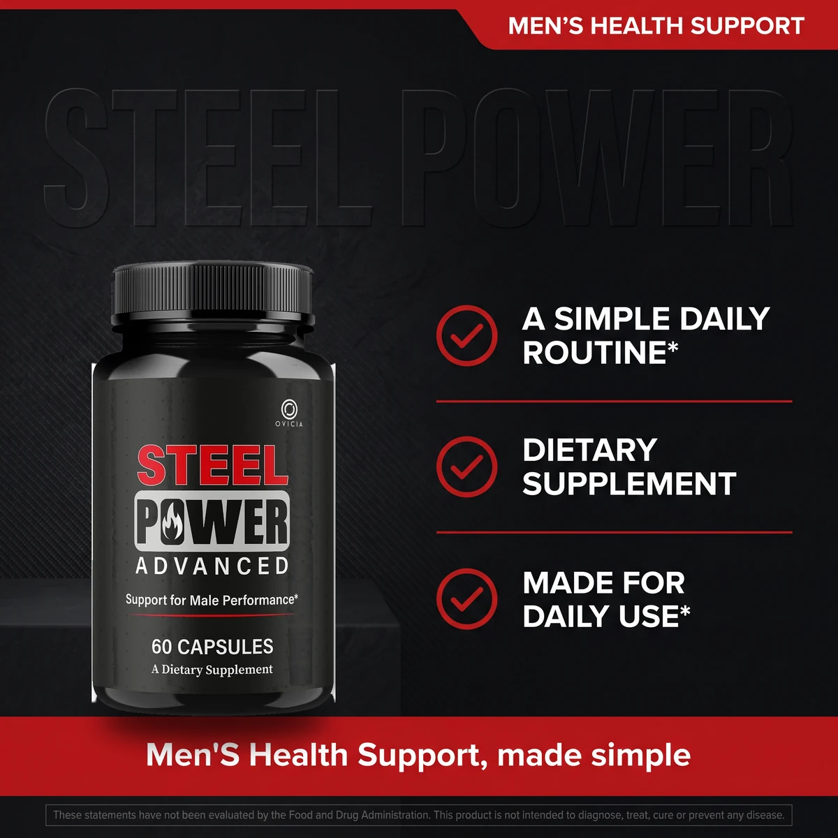 Why Steel Power: a simple daily men's health routine with circulation and adaptogen support