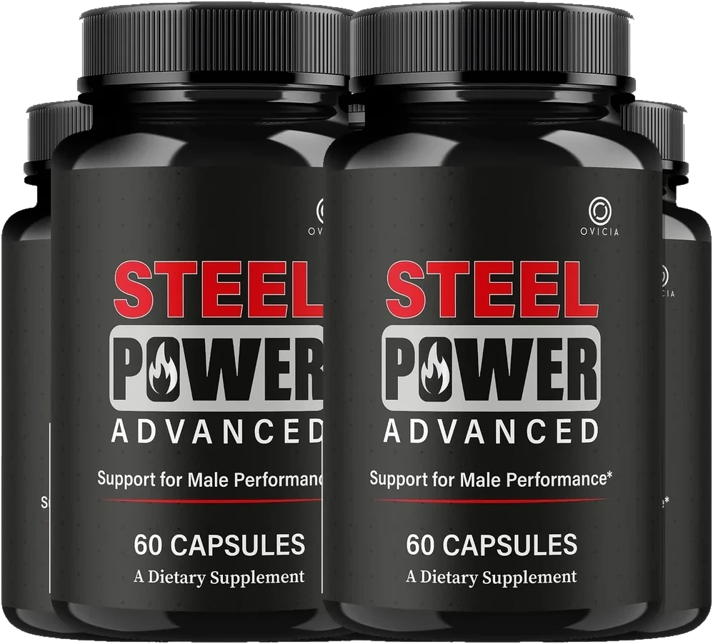 Steel Power 6-bottle best-value men's health supplement package